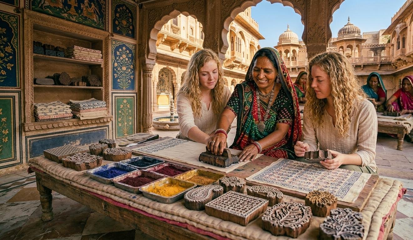 Block Printing with Local Artisans
